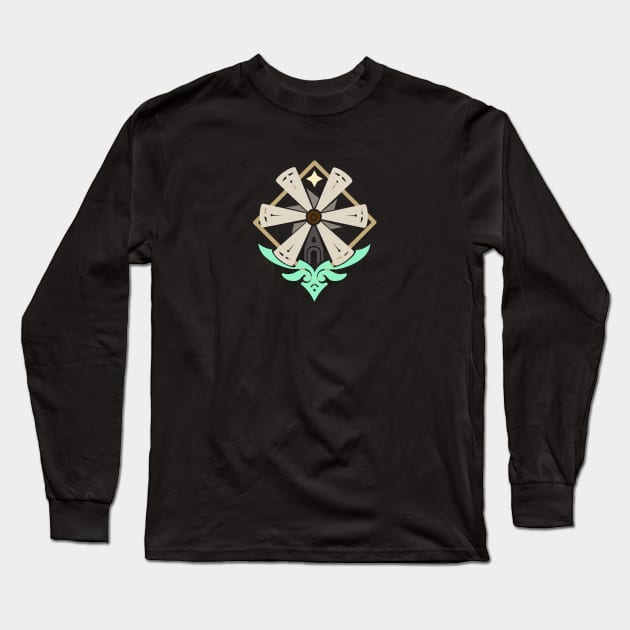 mondstadt emblem Long Sleeve T-Shirt by anemocha